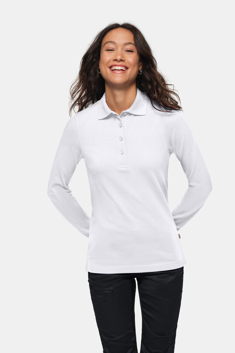 HAKRO - Longsleeve-Poloshirt MIKRALINAR® Damen