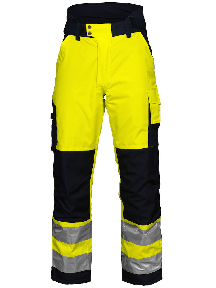 gelb_navy ProJob - gefütterte Hose HiVis EN ISO 20471 KLASSE 2 (6514)