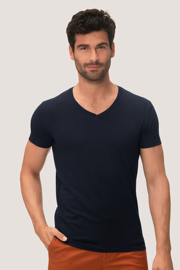 HAKRO - T-Shirt Stretch V-Neck HAKRO - T-Shirt Stretch V-Neck