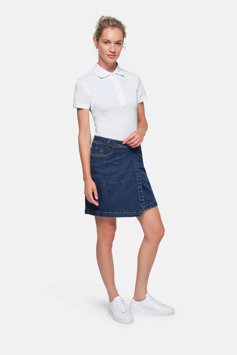 HAKRO - 5-Pocket-Jeansskort X-Stretch ECO Damen 732 HAKRO - 5-Pocket-Jeansskort X-Stretch ECO Damen 732