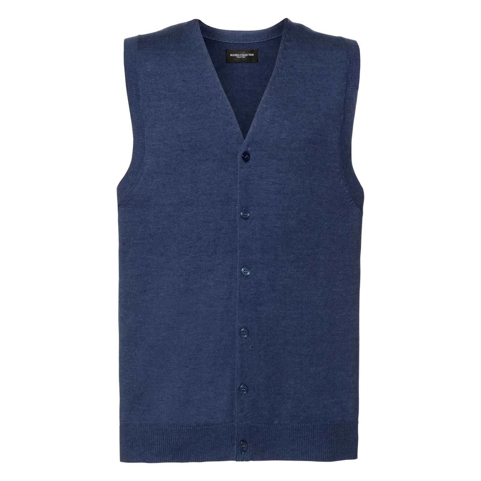Russell - Men's V-Neck Sleeveless Knitted Cardigan Russell - Men's V-Neck Sleeveless Knitted Cardigan
