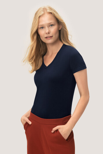 HAKRO - T-Shirt Stretch V-Neck Damen HAKRO - T-Shirt Stretch V-Neck Damen