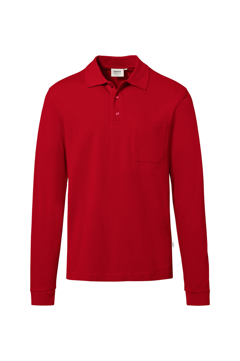HAKRO - Pocket-Longsleeve-Polo MIKRALINAR® ECO
